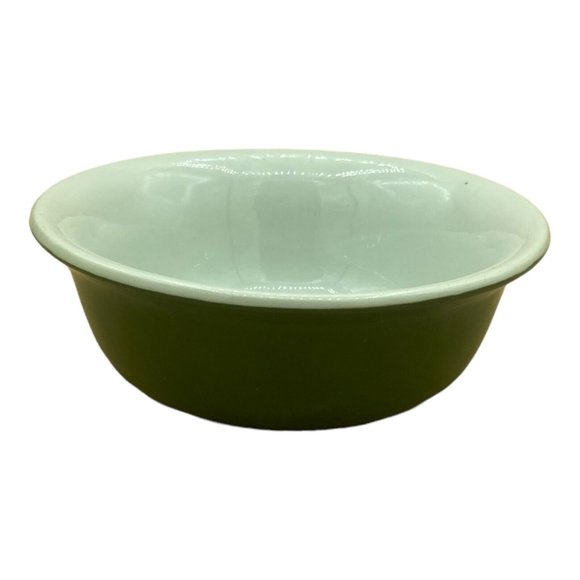Vintage Tepco Olive Green & White Cereal Chili Bowl - Picture 1 of 10